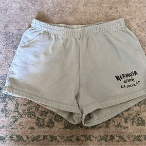 Adorable Hermosa Surf La Jolla, CA sweat shorts boutique made in USA 100% cotton